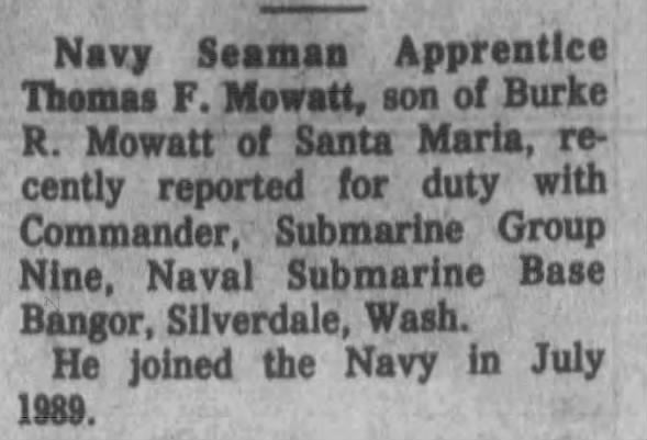 Clipping from Santa Maria Times
